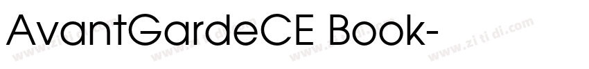 AvantGardeCE Book字体转换